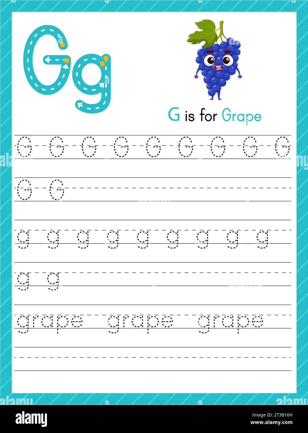 letter g tracing page letter g tracing page