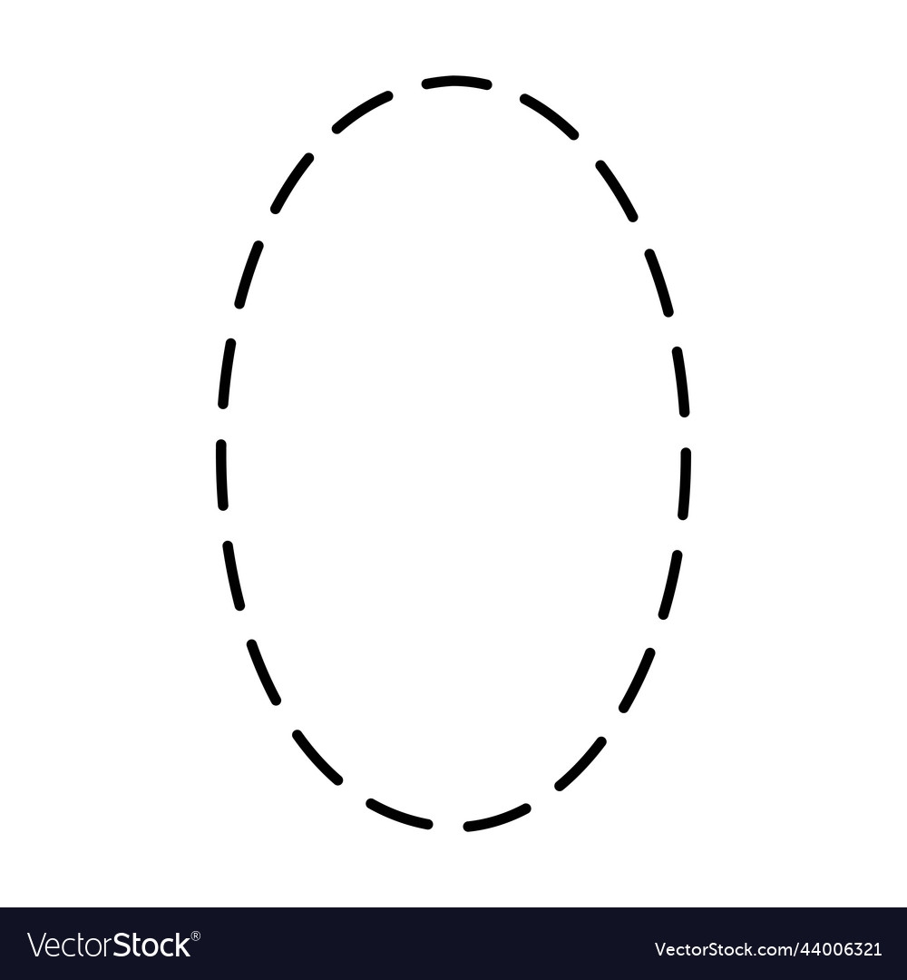 Tracing Alphabet Letter O Prewriting Dotted Line Royalty Free Vector VectorStock