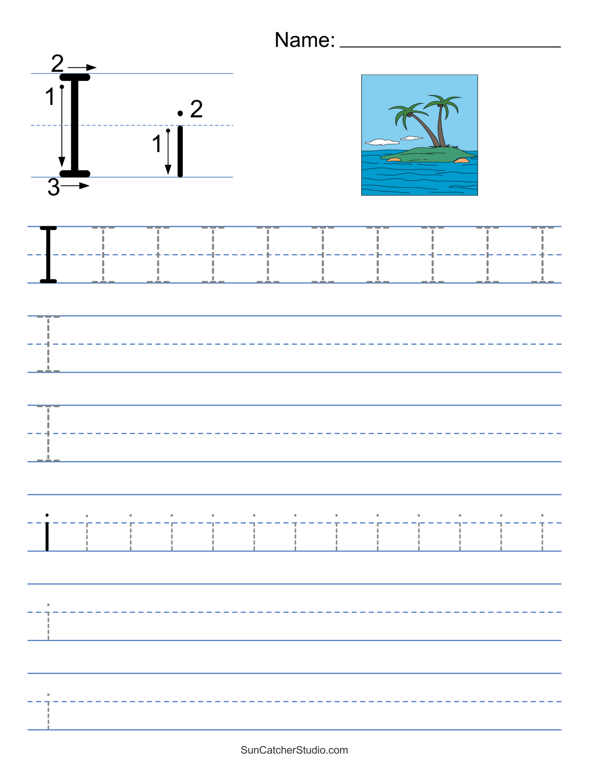 letter tracing i