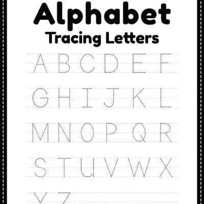 Tracing Alphabet Worksheet Free Printable PDF For Kids