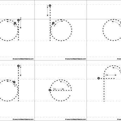 Tracing Big Letters A Z Montessori Lessons