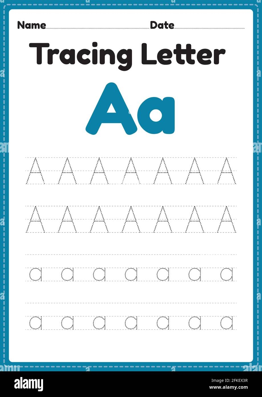 Tracing Letter A Alphabet Worksheet For Kindergarten And Preschool Kids For Handwriting Practice And Educational Activities In A Printable Page Illust Stock Vector Image Art Alamy Tracing Letter A Alphabet Worksheet For Kindergarten And Preschool Kids For Handwriting Practice And Educational Activities In A Printable Page Illust Stock Vector Image Art Alamy