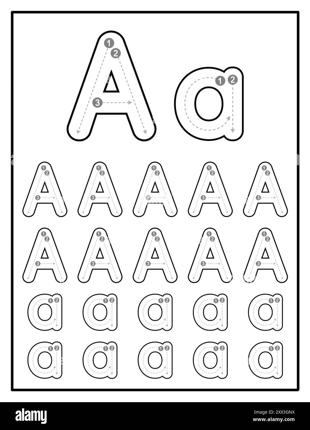 traceable letter a