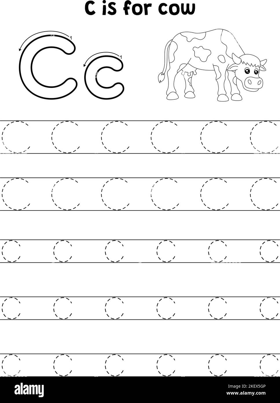 Tracing Letter C Hi res Stock Photography And Images Alamy