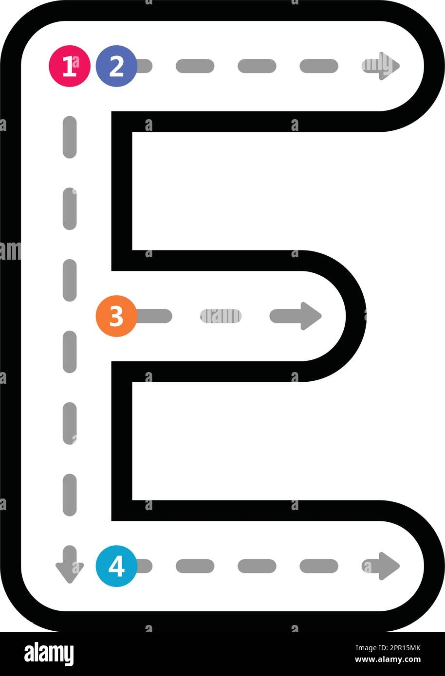 Tracing Letter E Hi res Stock Photography And Images Alamy