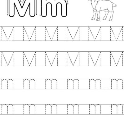 Tracing Letter M Stock Vector Images Alamy