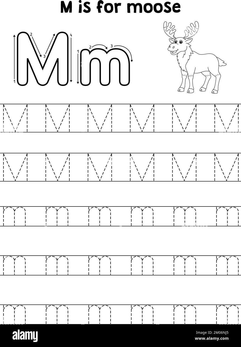 Tracing Letter M Stock Vector Images Alamy Tracing Letter M Stock Vector Images Alamy