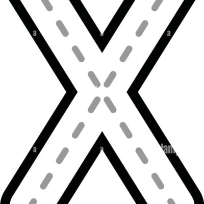 Tracing Letter X Cut Out Stock Images Pictures Alamy
