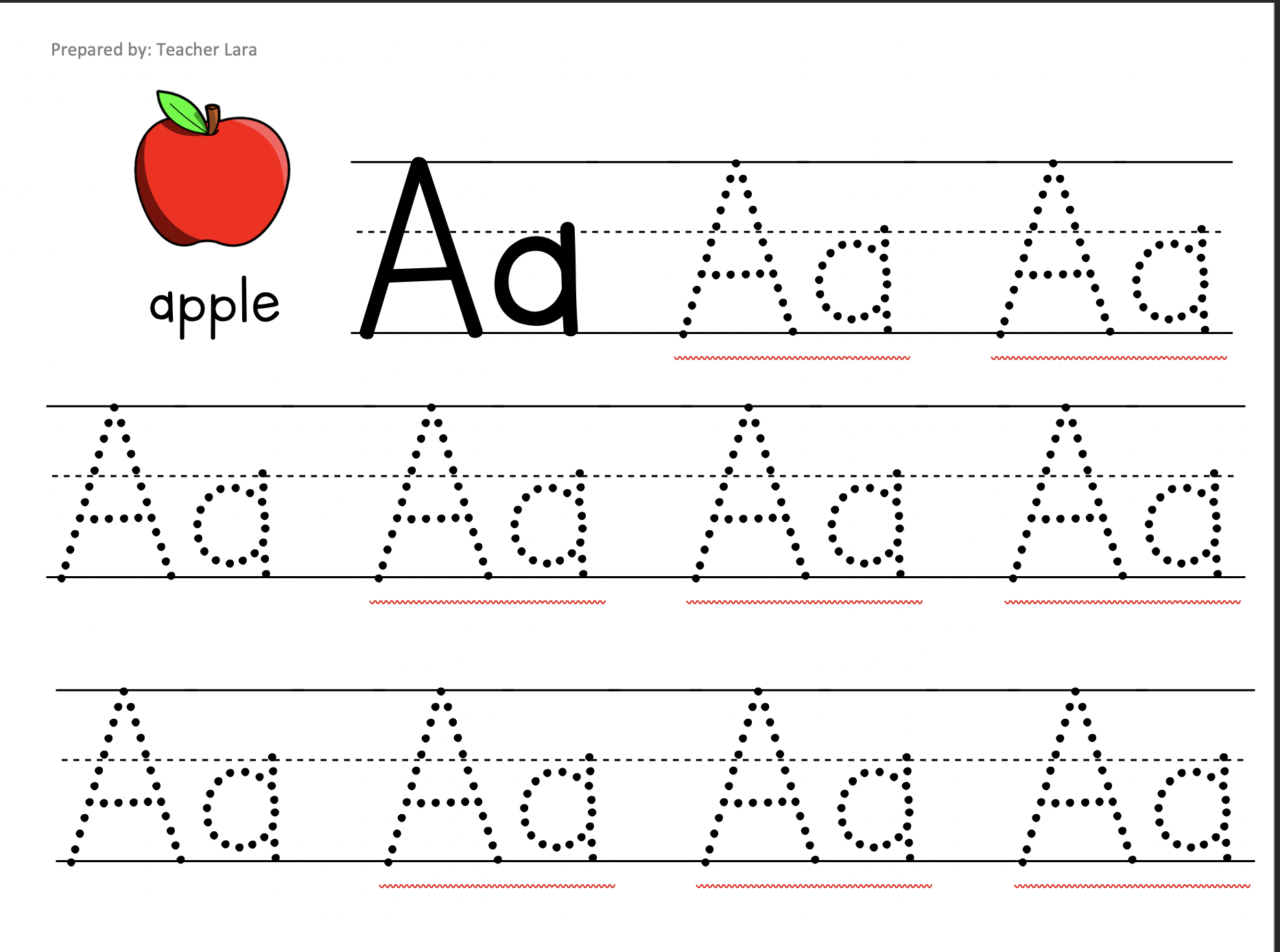 Tracing Letters Made By Teachers Tracing Letters Made By Teachers