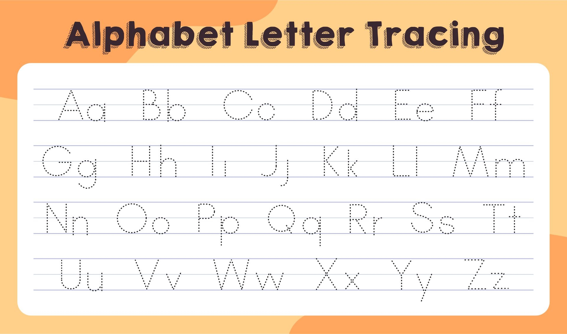 free traceable alphabet letters