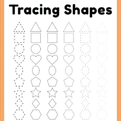Tracing Shapes Free Printable PDF For Kindergarten Kids