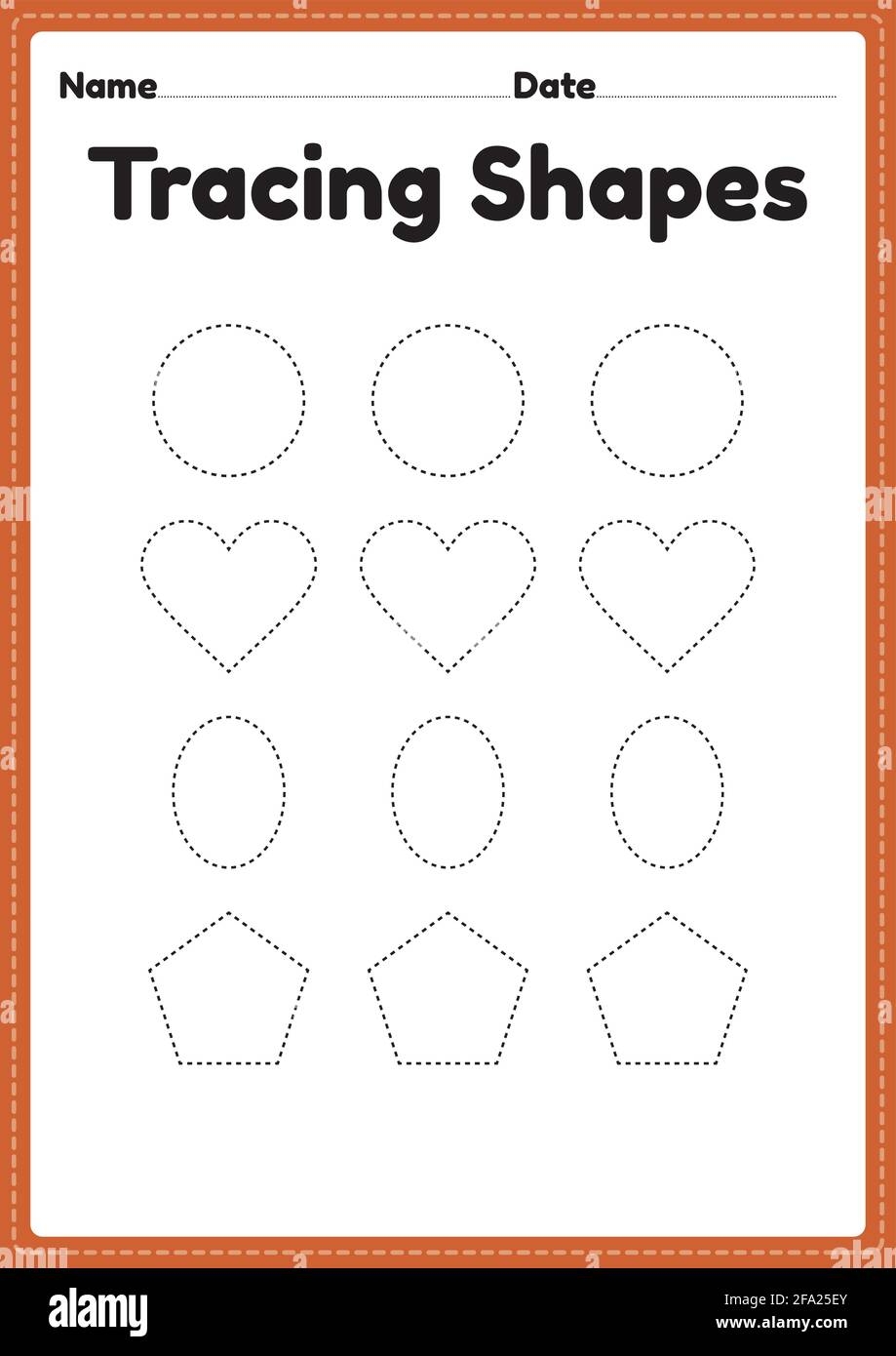 tracing kindergarten worksheets