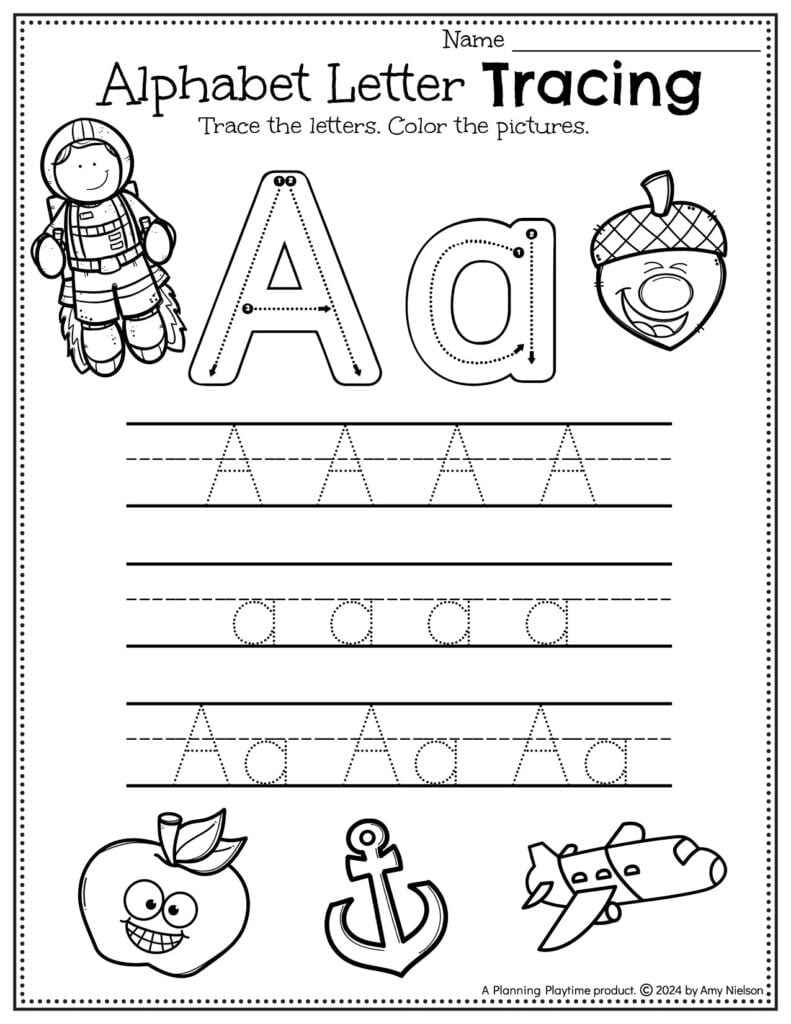 Tracing Worksheets And Activities For Preschool Planning Playtime