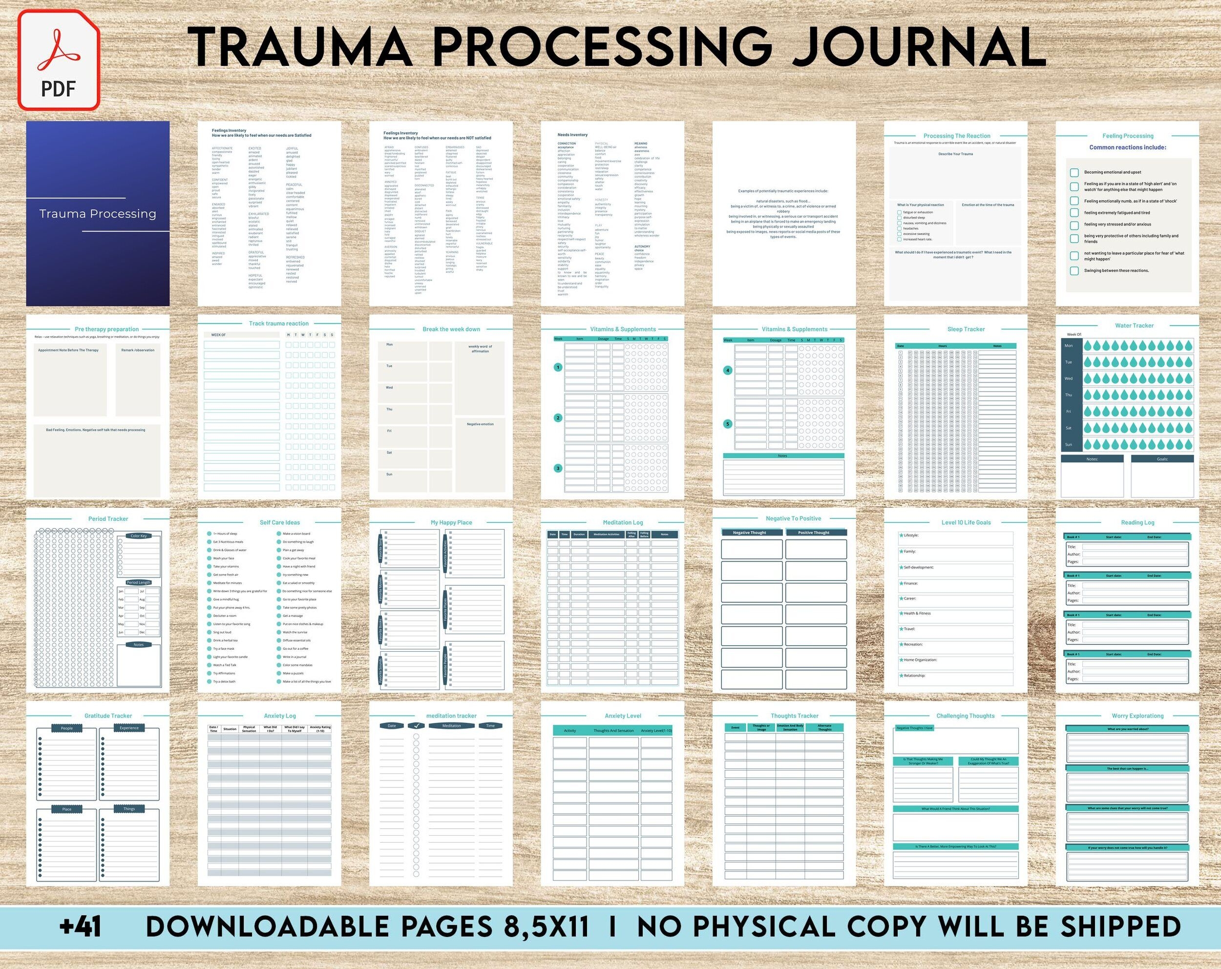 Trauma Timeline Worksheet Editable PDF Template KDP Interior