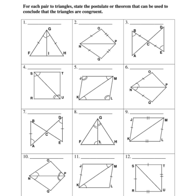 Triangle Congruence Worksheet Answer Key Fill Out Sign Online DocHub