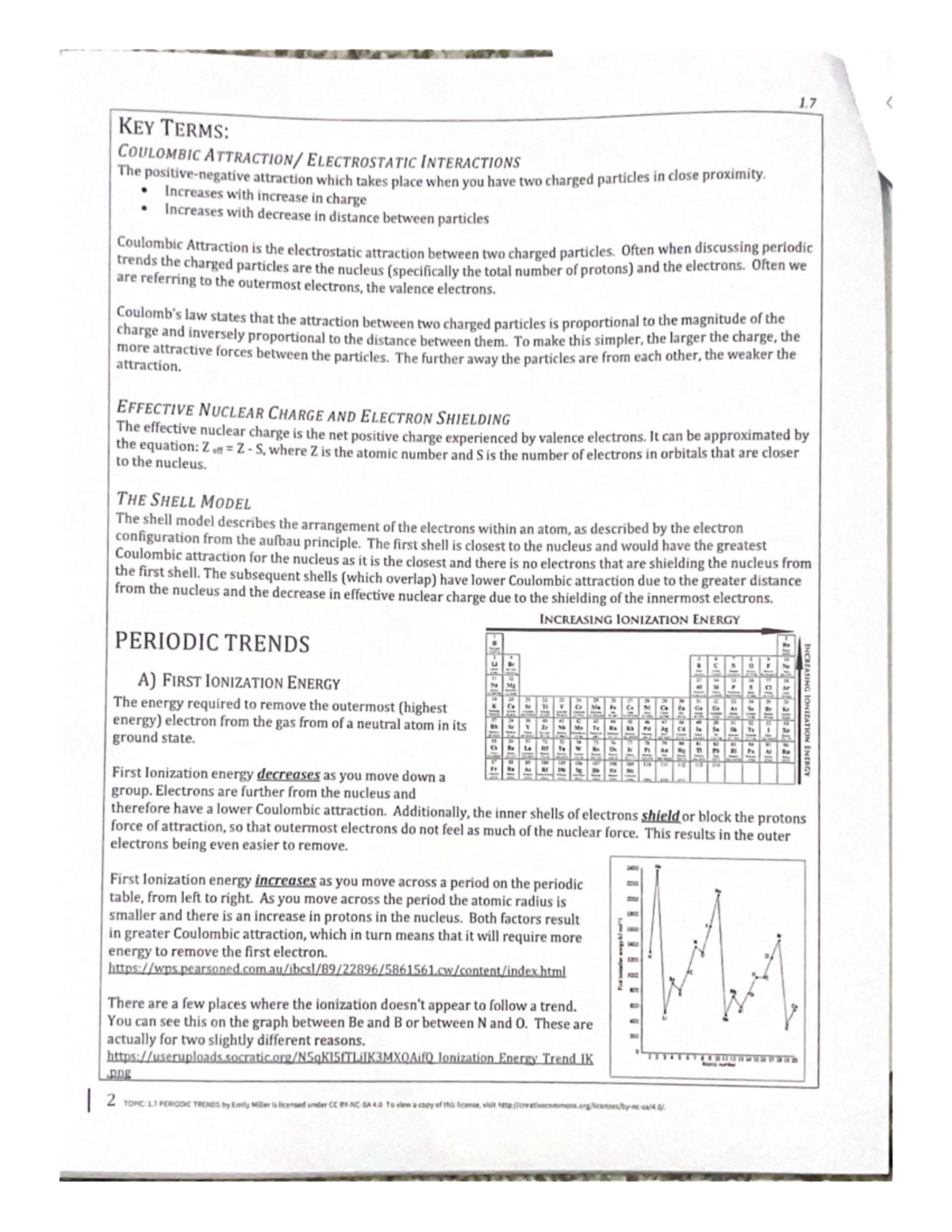 Understanding Coulombic Attraction And Its Role In Periodic Trends Studocu