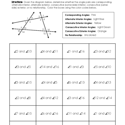 Unit 3 Angle Pair Relationships Name That Angle Pair Studocu