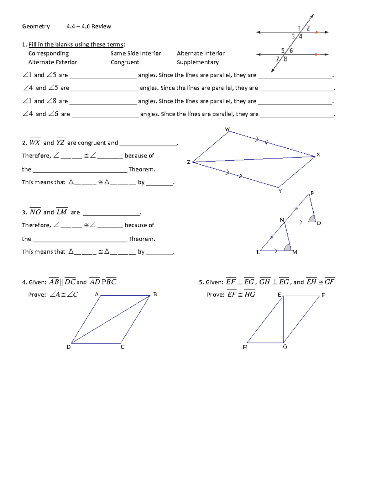 Unit 6 Similar Triangles Study Guide Solutions 3 18 25 Studocu