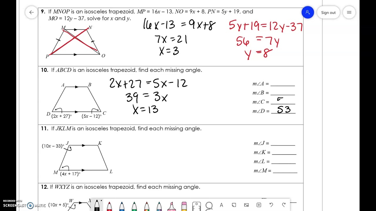Unit 7 Trapezoids YouTube Unit 7 Trapezoids YouTube