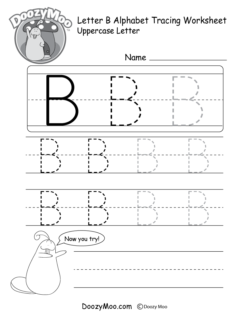 tracing big letters