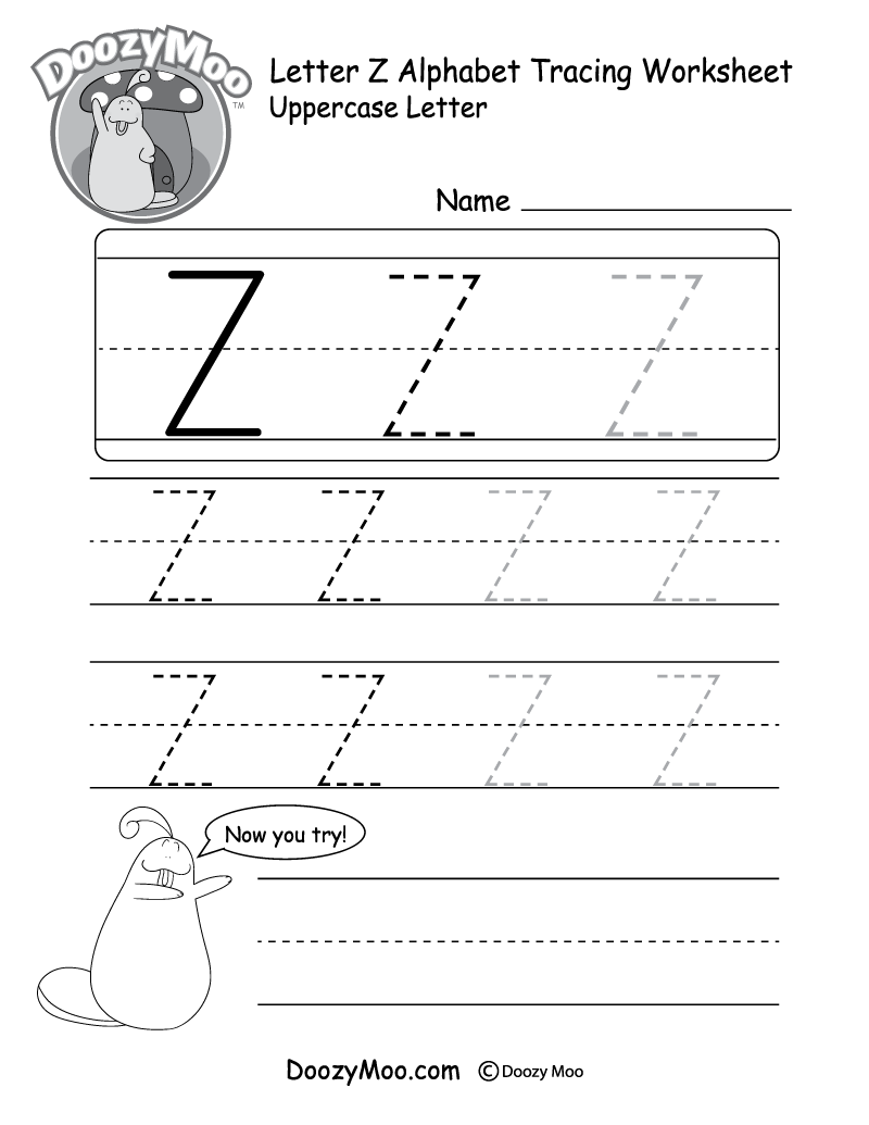 letter z worksheet