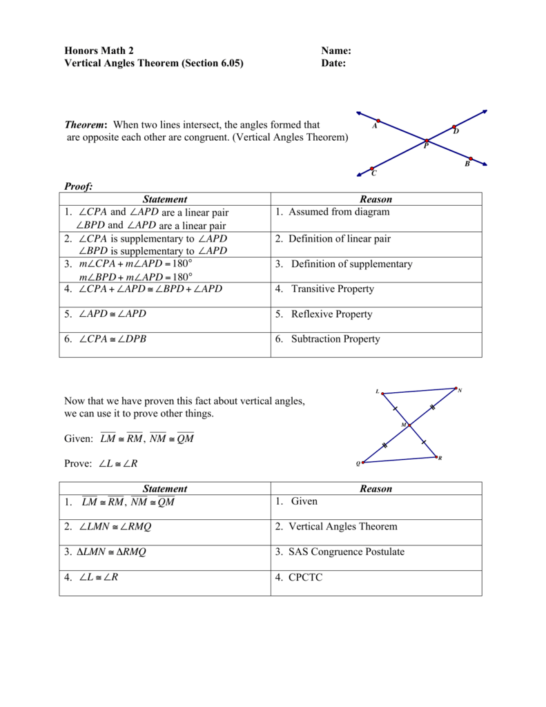 angle proofs worksheet answers