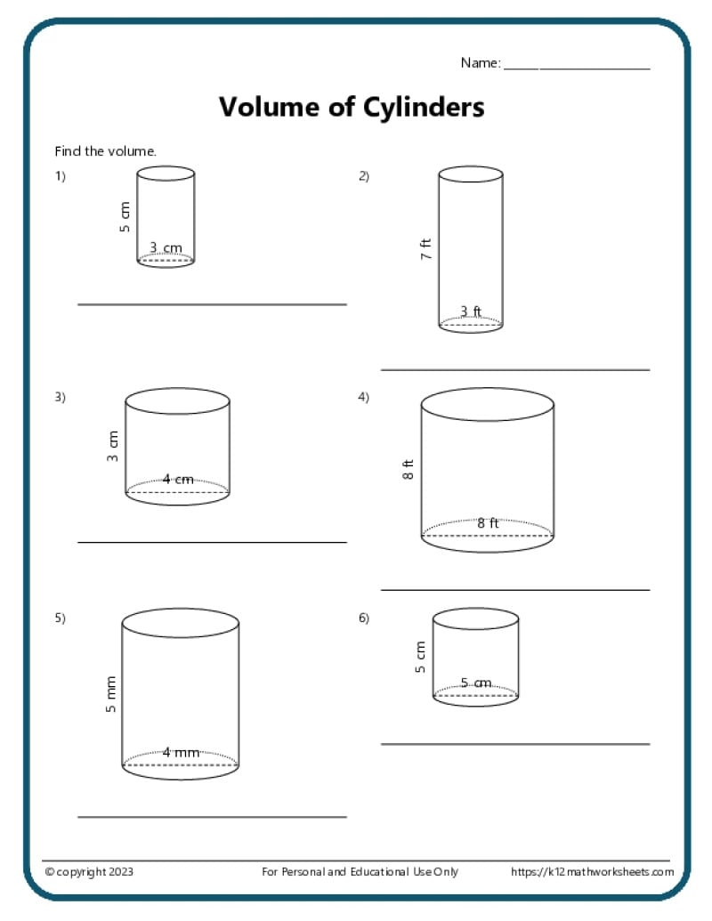 volume worksheet pdf volume worksheet pdf