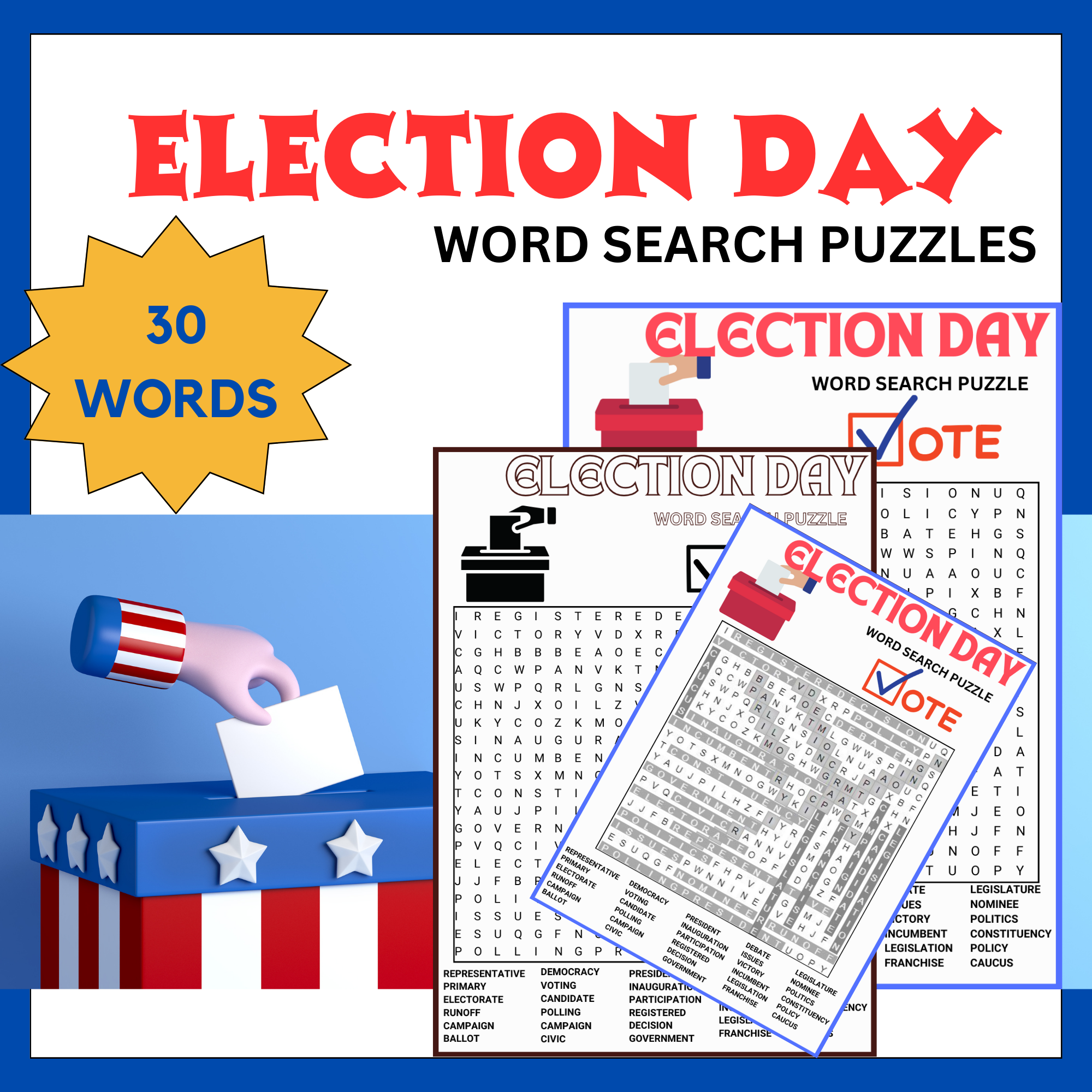 voting worksheets pdf