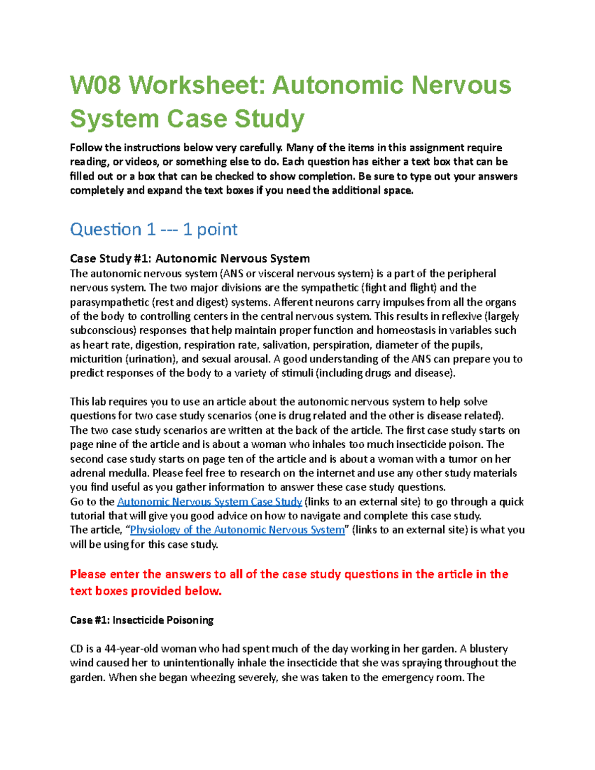 W08 Autonomic Nervous System Case Study Worksheet Studocu W08 Autonomic Nervous System Case Study Worksheet Studocu