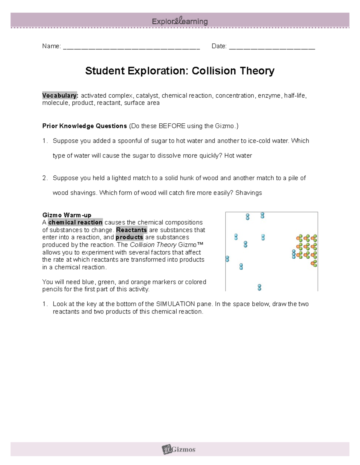 W324 Limiting Reagent Worksheet Solutions And Calculations Studocu