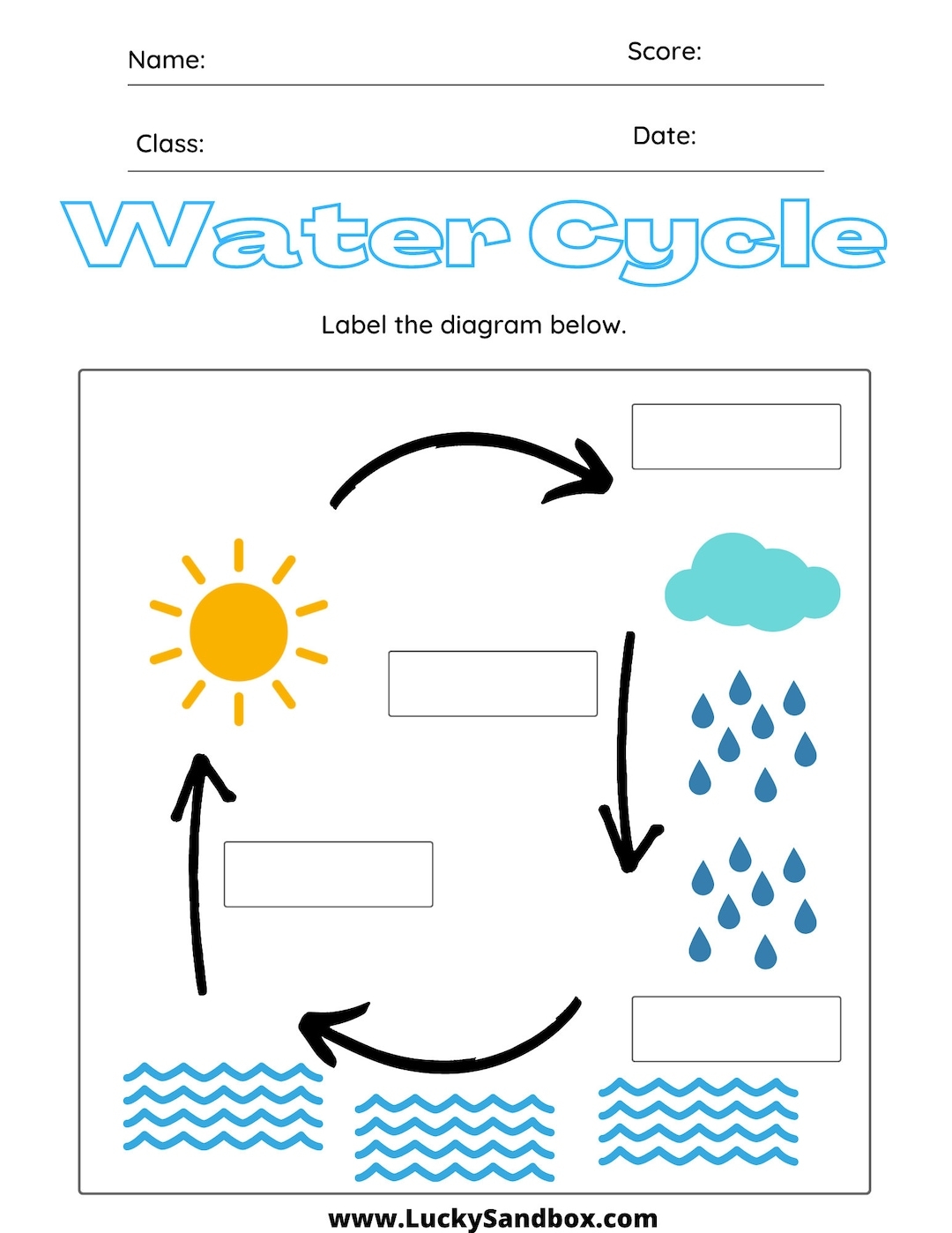 printable water cycle worksheet pdf printable water cycle worksheet pdf