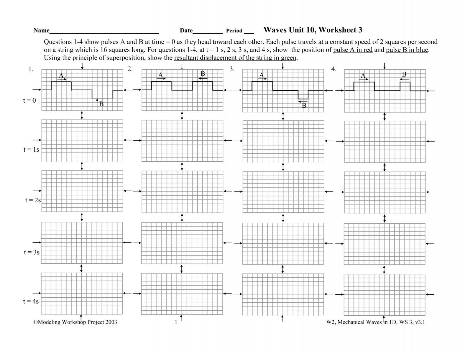 waves unit 1 worksheet 3 answers