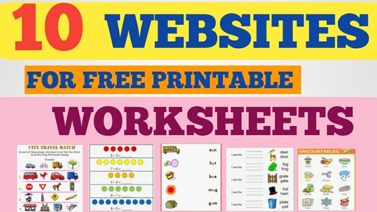 Websites For Worksheets Pdf Printable Downloads FREE YouTube Websites For Worksheets Pdf Printable Downloads FREE YouTube