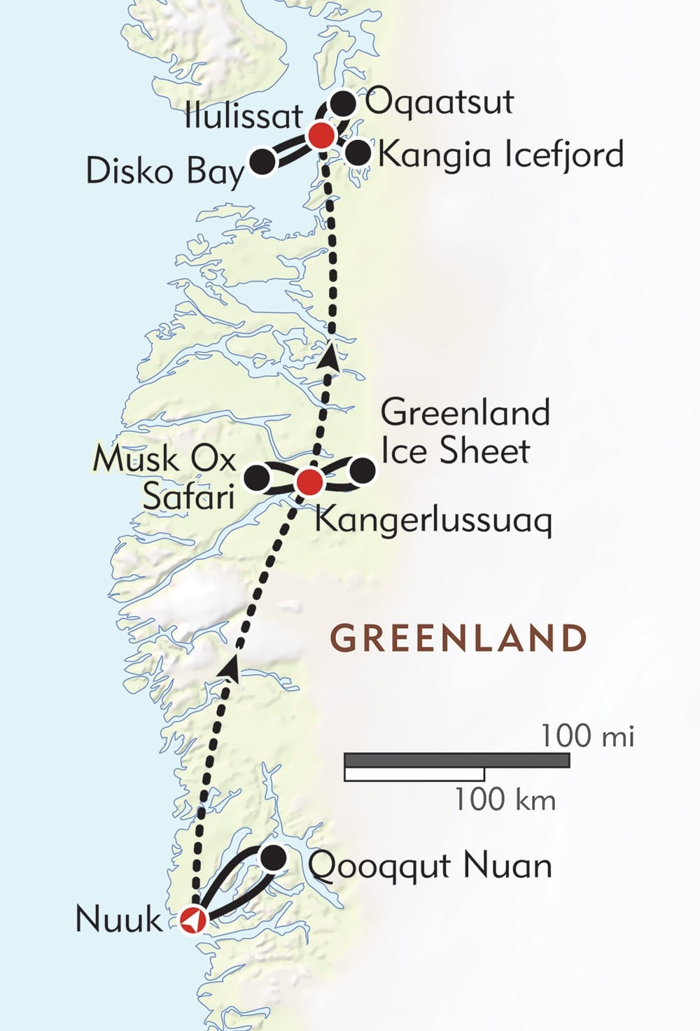 Western Greenland Active Wildlife Cultural Tour