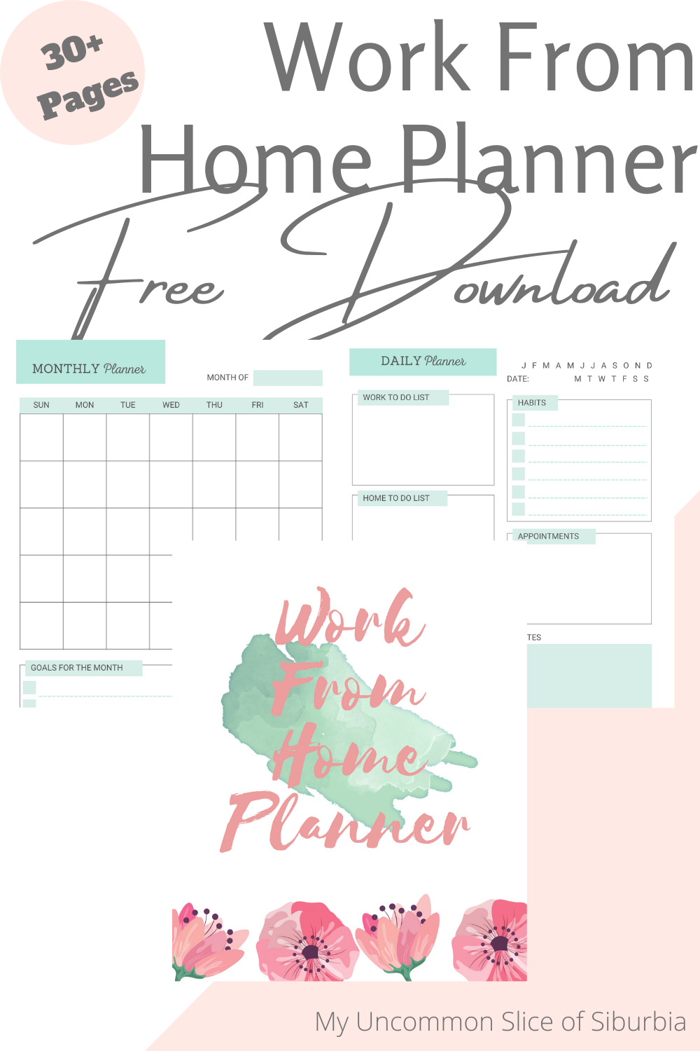 Work From Home Planner Free Download My Uncommon Slice Of Suburbia