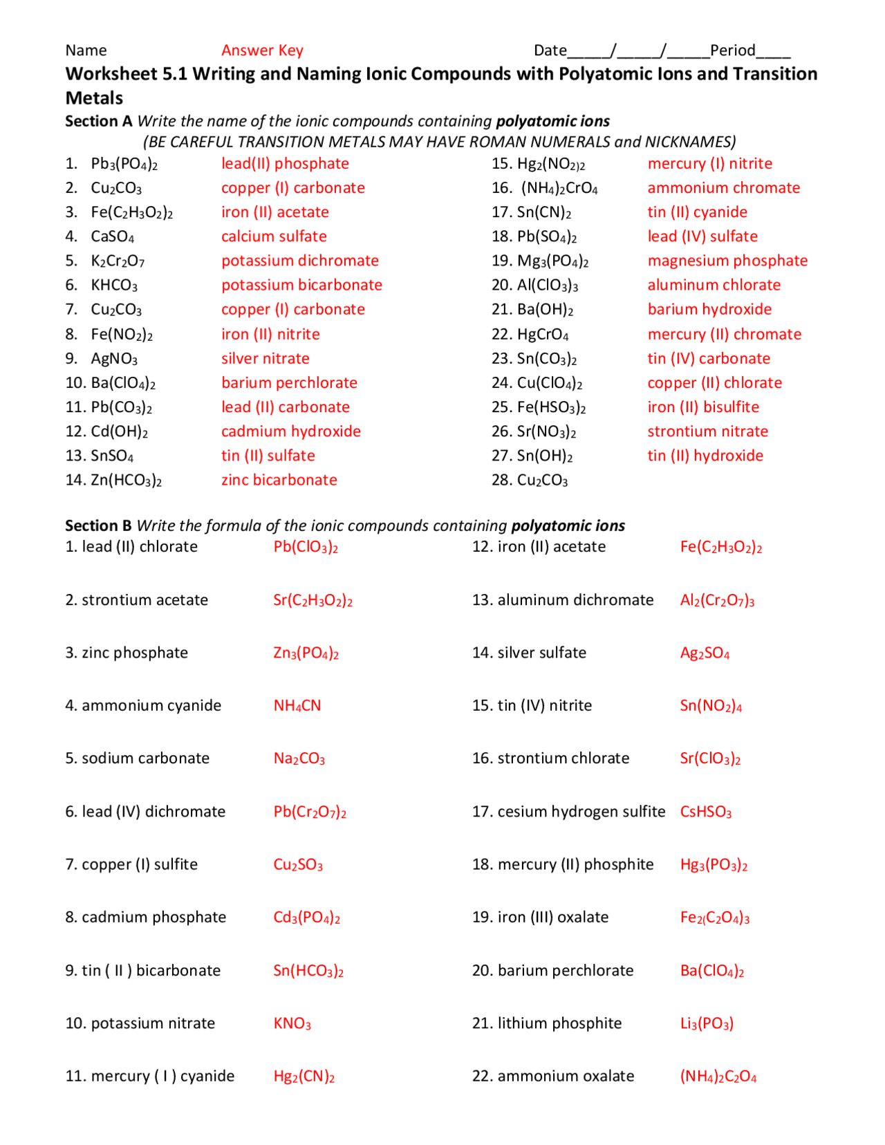 naming ionic compounds worksheet answer key naming ionic compounds worksheet answer key
