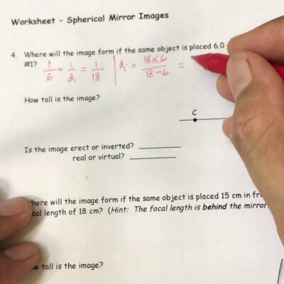 Worksheet Spherical Mirror Image Answer By Widodo YouTube