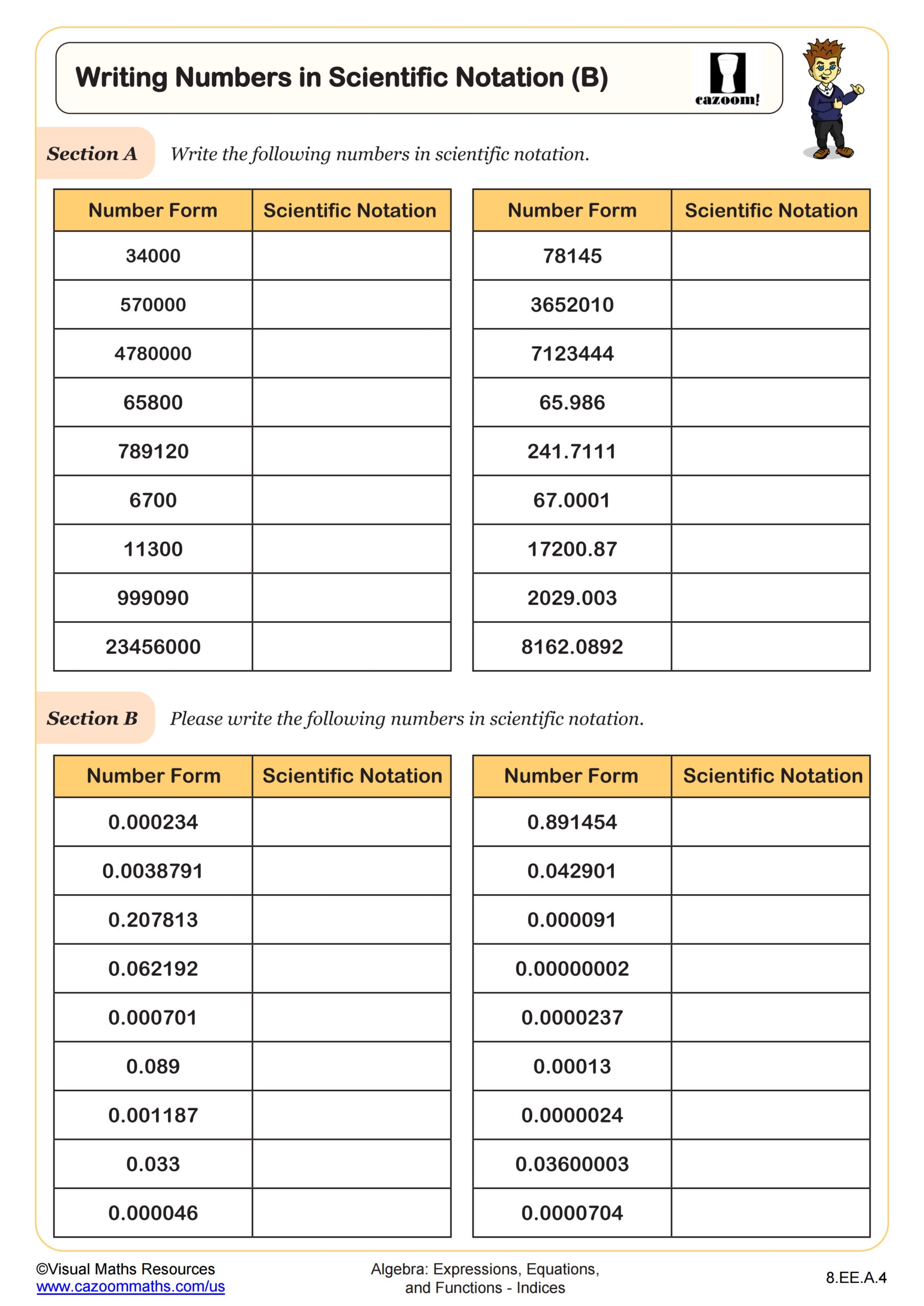 scientific notation worksheet pdf with answers