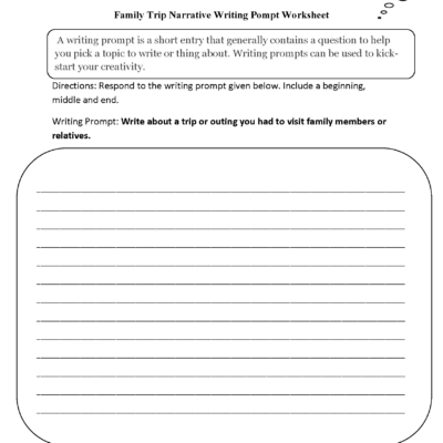 Writing Prompts Worksheets Narrative Writing Prompts Worksheets