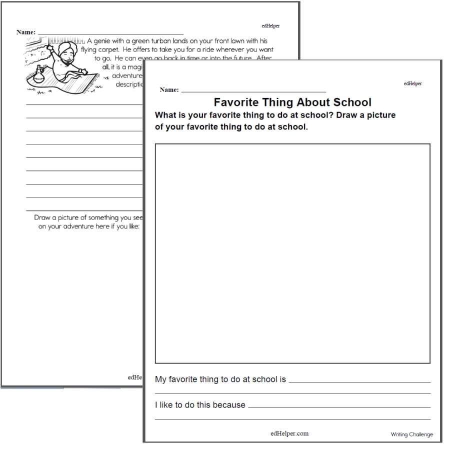first grade writing worksheets pdf