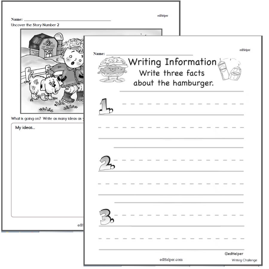 kindergarten writing worksheets pdf