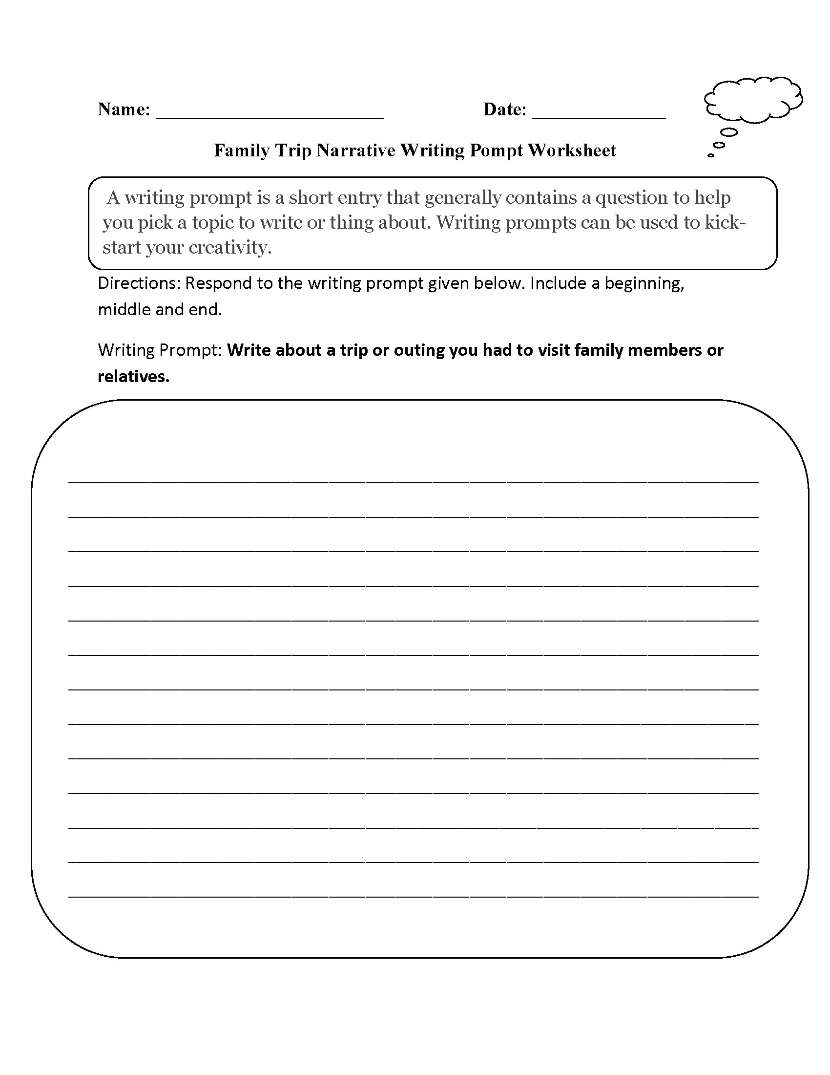 3rd grade writing worksheets pdf